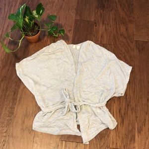 Cute, wrap around cardigan, knit.